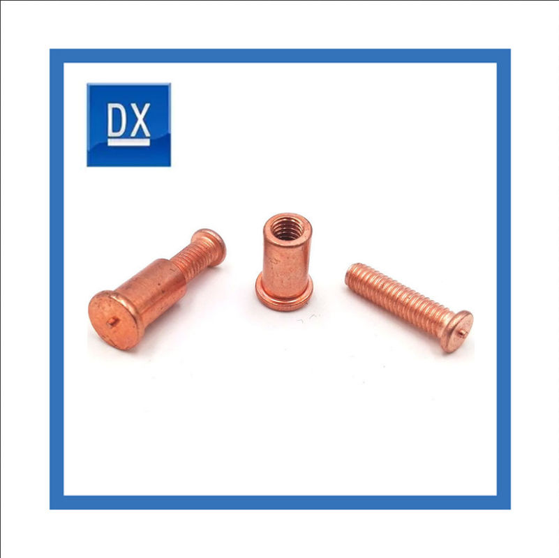 M5 ถึง M24 Carbon Steel Grade 4.8 Copper weld Bolt Smooth surface