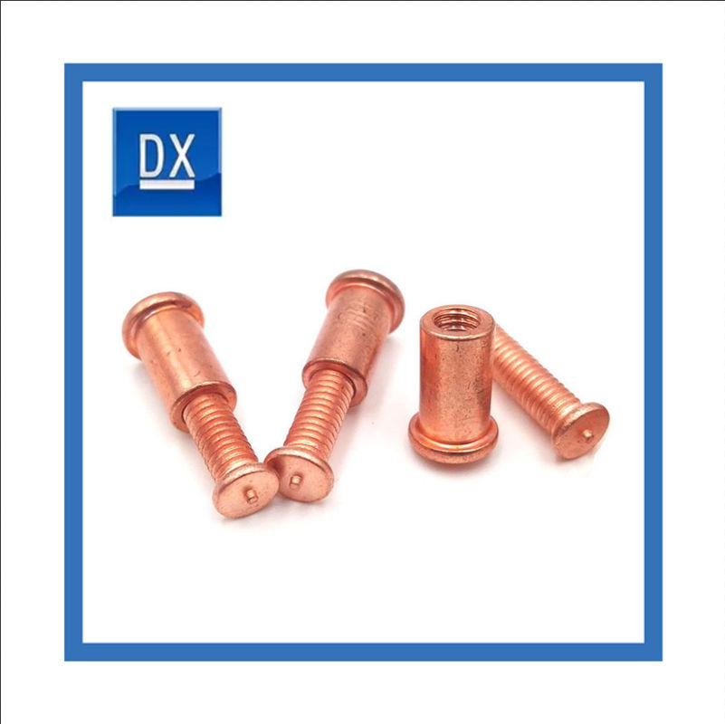 M5 ถึง M24 Carbon Steel Grade 4.8 Copper weld Bolt Smooth surface